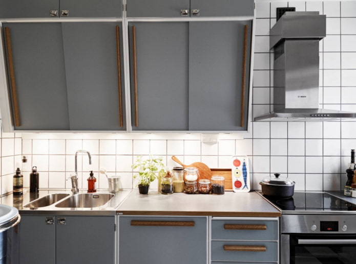 meubels voor een retro-keuken