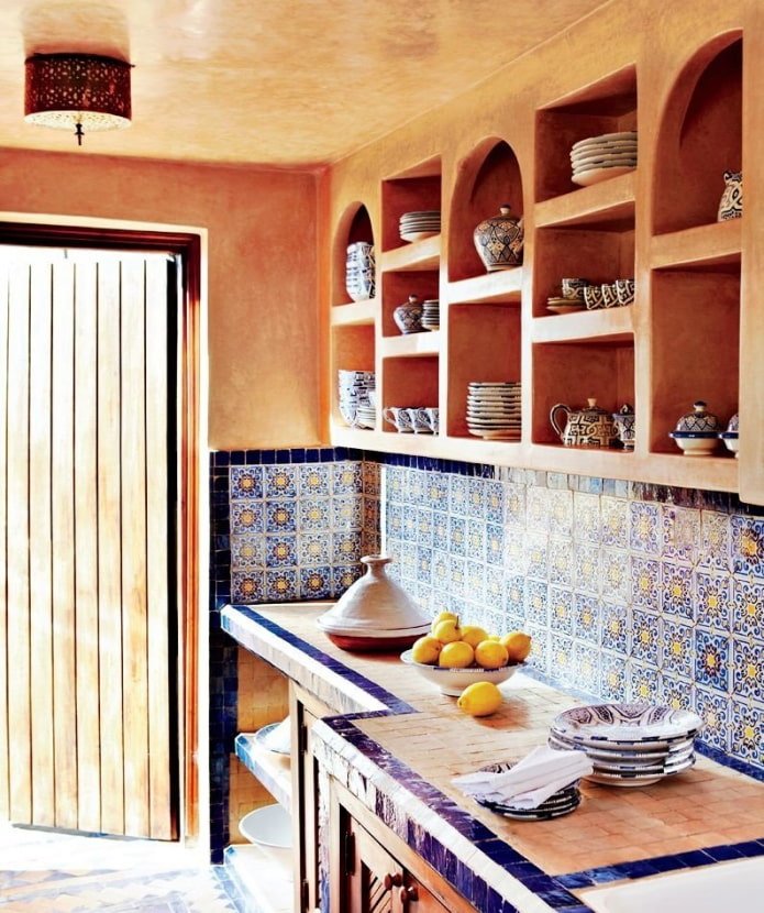 ingebouwde nissen in de keuken