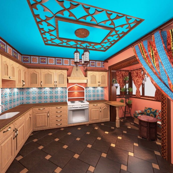 Keuken in oosterse stijl