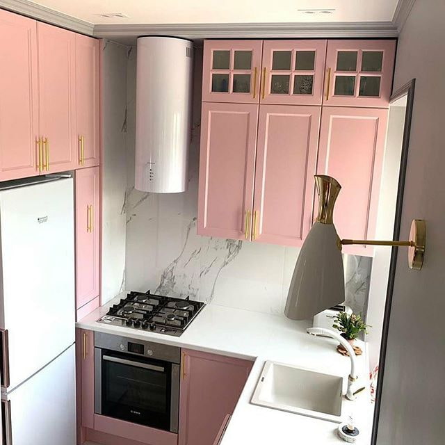 roze keukenset