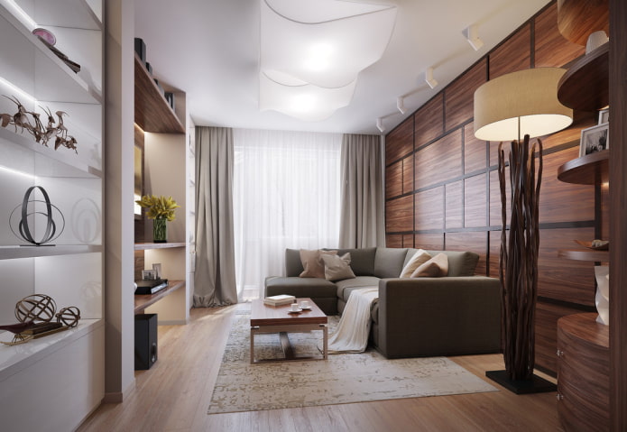 interieur van een driekamerappartement van 70 vierkante meter