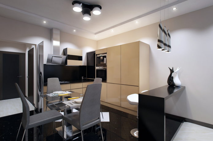 interieur van een driekamerappartement van 70 vierkante meter