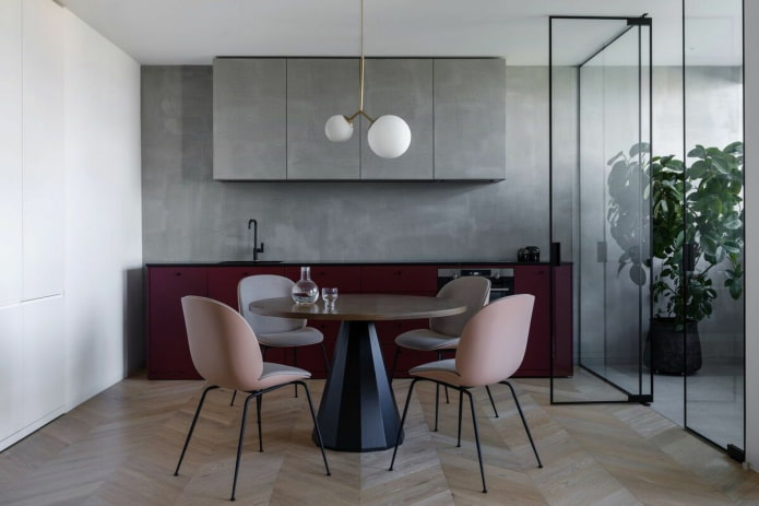 interieurontwerp van een appartement van 70 vierkante meter