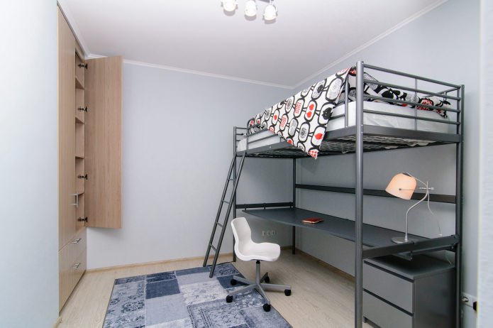 Eenkamerappartement van 44 m? met een kinderkamer