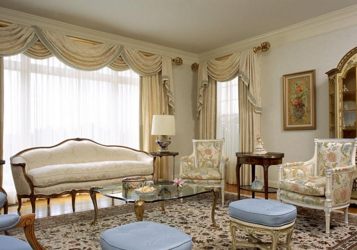 watervallen gevormd door een deken