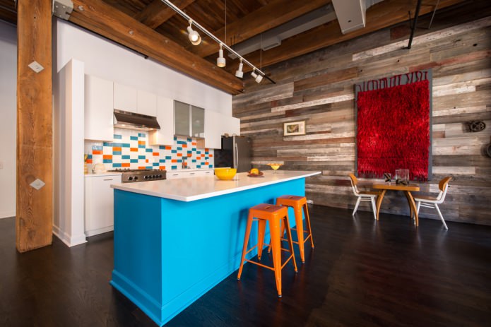 loft keukeninterieur 
