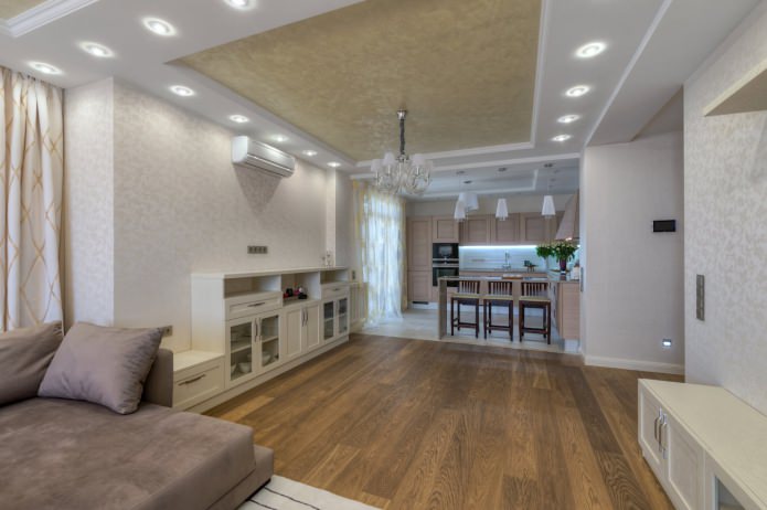 Interieur met bruin laminaat