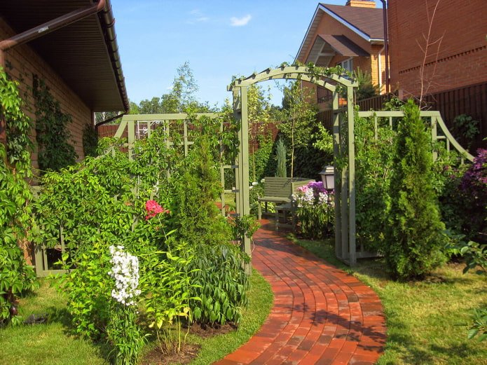 zomerhuisje bestemmingsplan met een boog