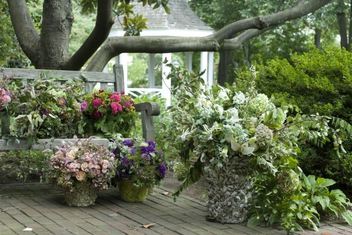 tuinbloemen in Proven?aalse stijl