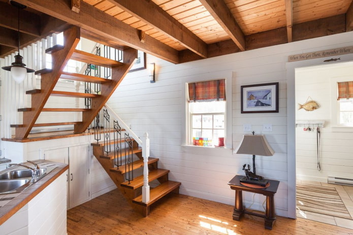 vormen van trappen in het interieur van het huis