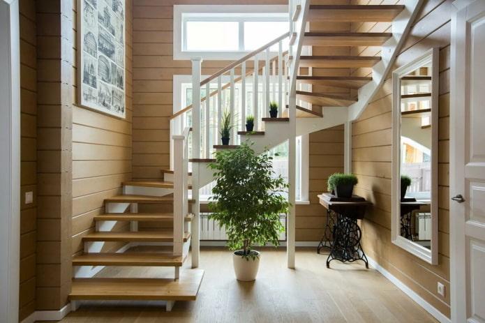 trapvormen in het interieur van het huis