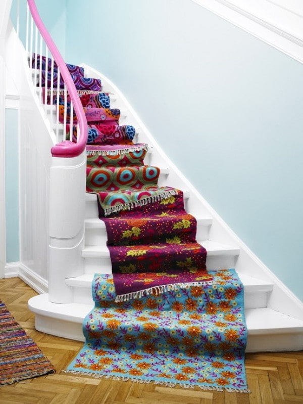 decoratie van trappen in het interieur van een priv?woning