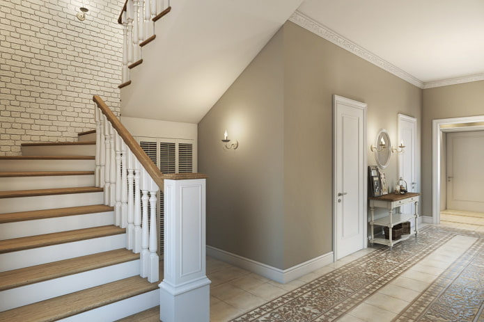 trap in het interieur van een huis in Proven?aalse stijl