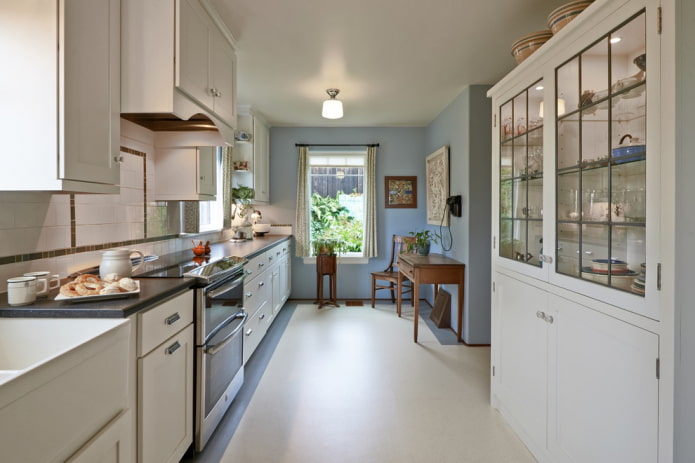 linoleum in het keukeninterieur
