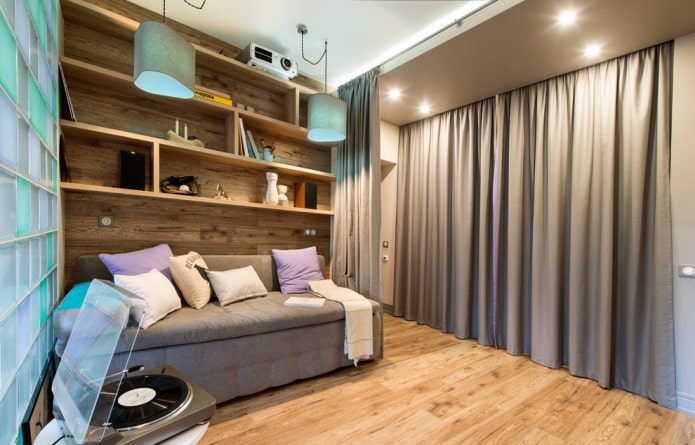 linoleum met imitatielaminaat in het interieur