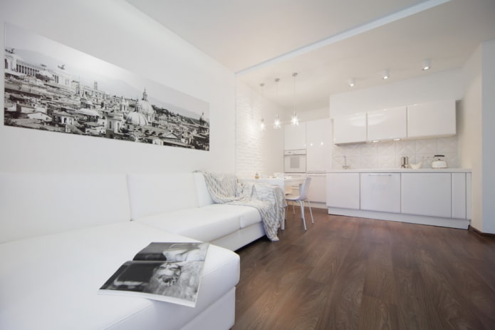 linoleum met imitatielaminaat in het interieur