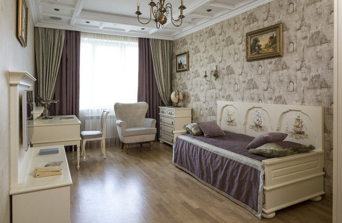 linoleum met imitatielaminaat in het interieur