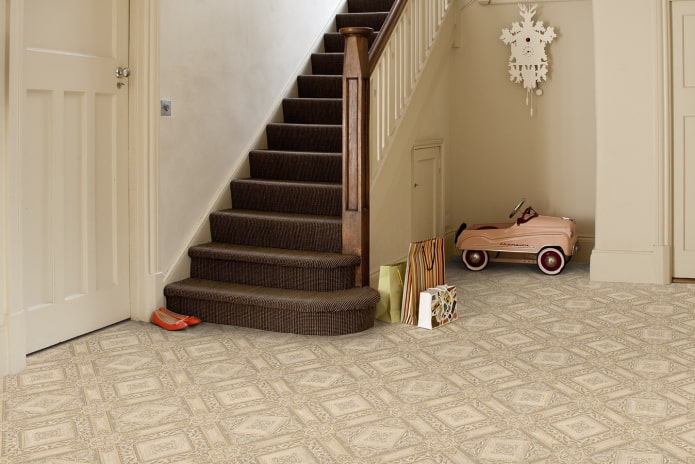 linoleum in de gang