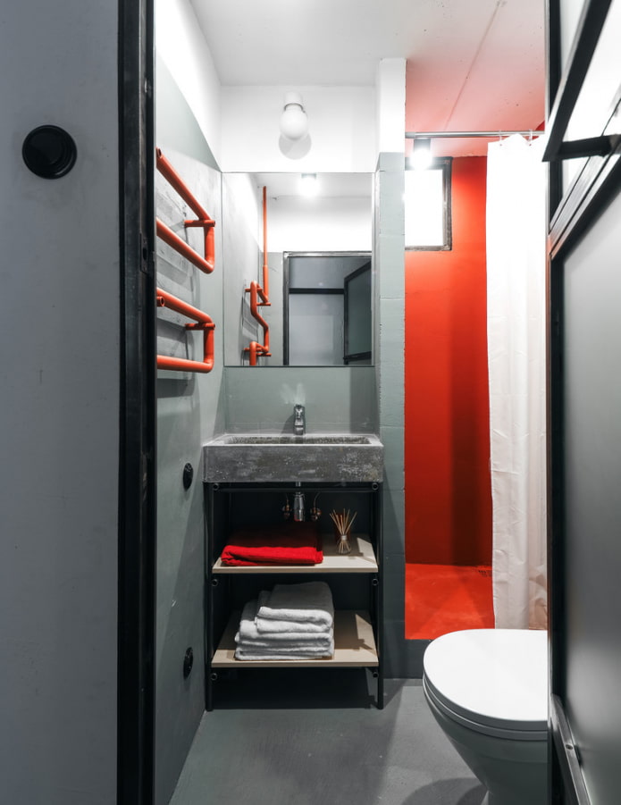 badkamer in loftstijl