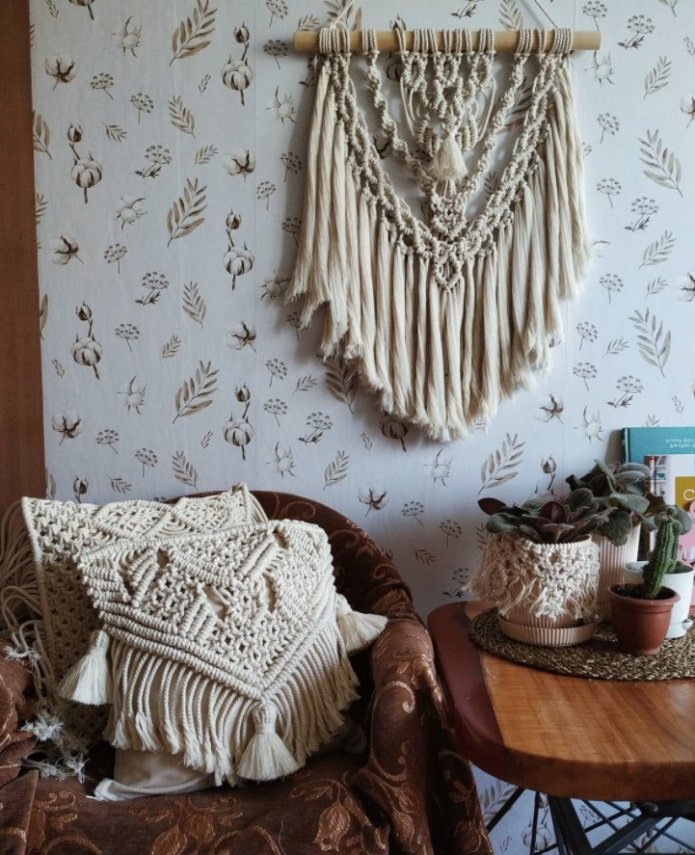 macram? in het interieur