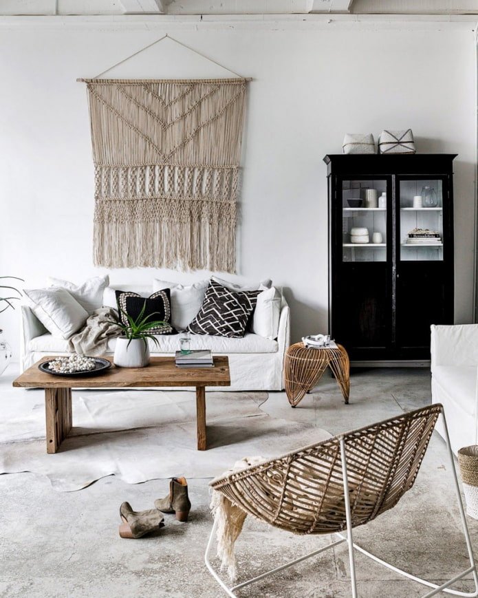 macram? in Scandinavische stijl
