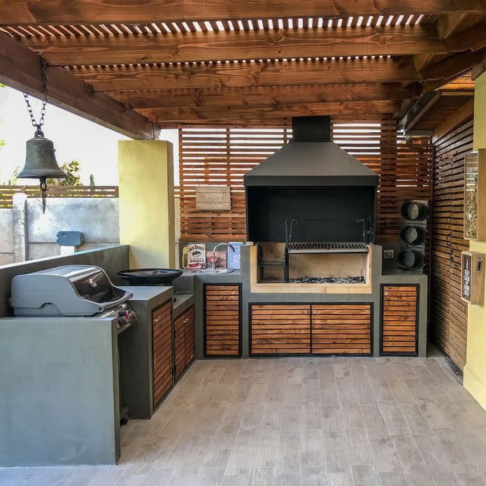 zomerkeuken met barbecue