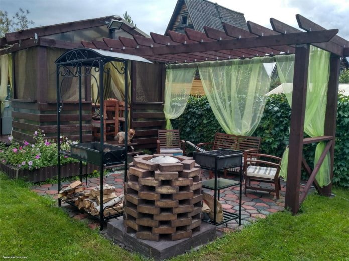 gordijnen voor een prieel