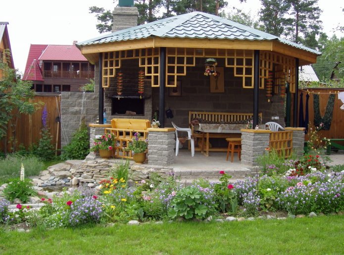 prachtige overdekte gazebo