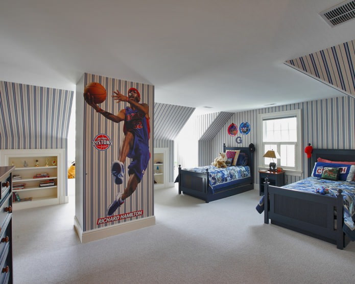 Kinderkamer voor twee jongens 