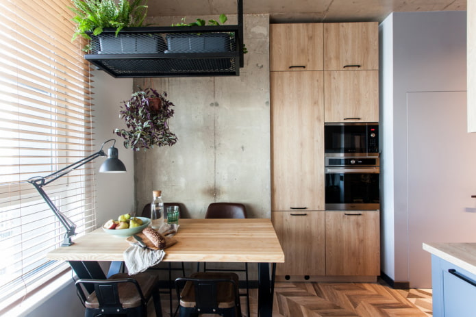 Matte houtachtige gevels