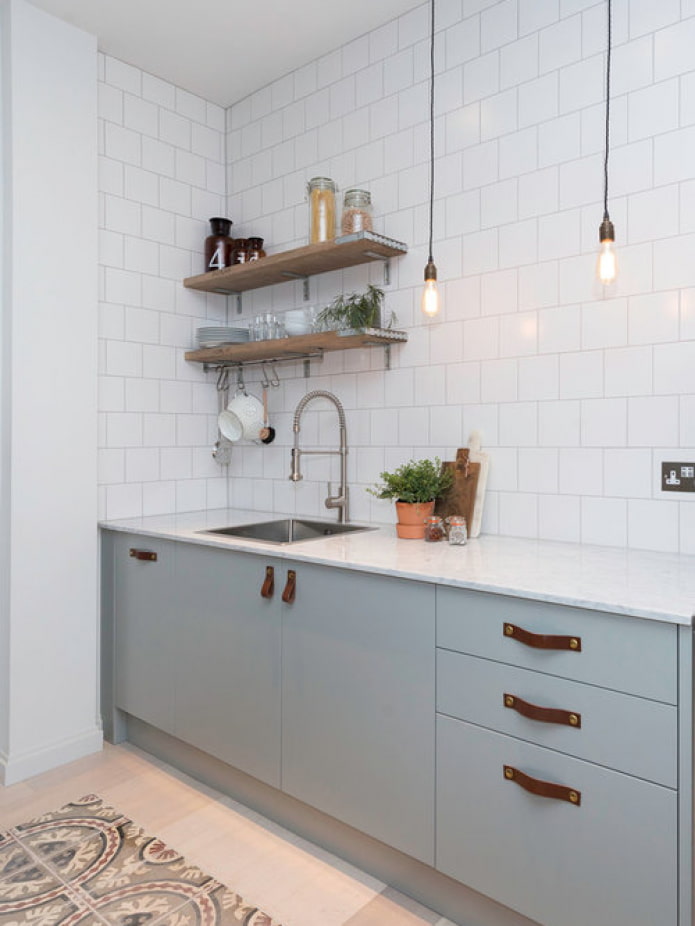 matte Scandinavische keuken