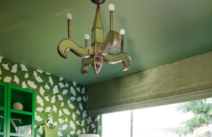 matte stretchstof groen
