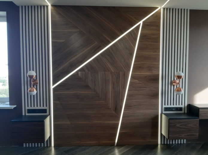 wandverlichting in het interieur