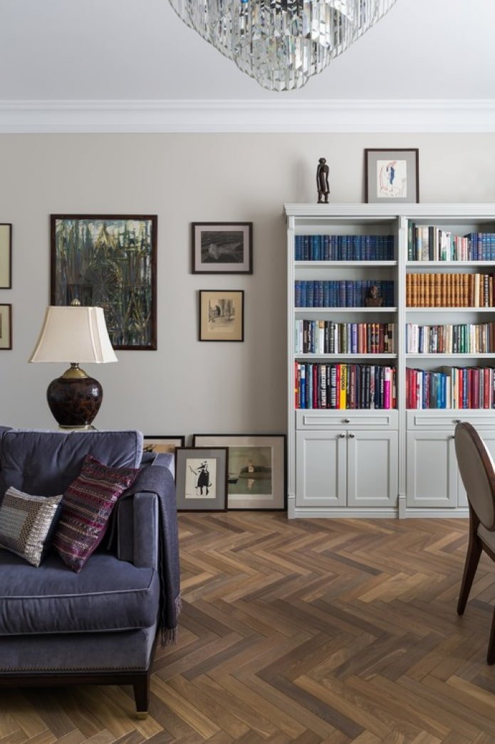 boekenkasten in het interieur