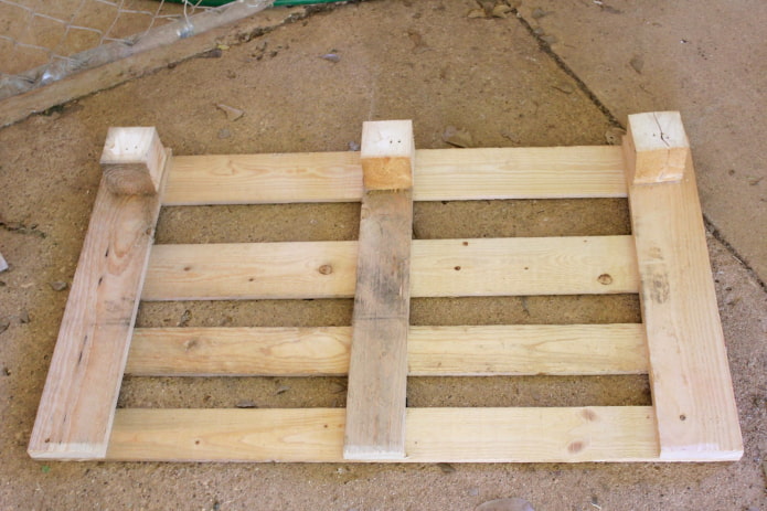 Detail zonder vaste planken