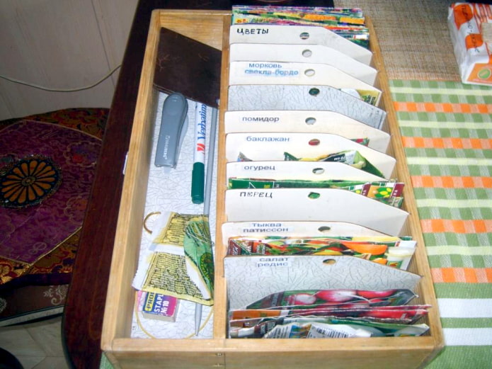 DIY Zadenorganizer
