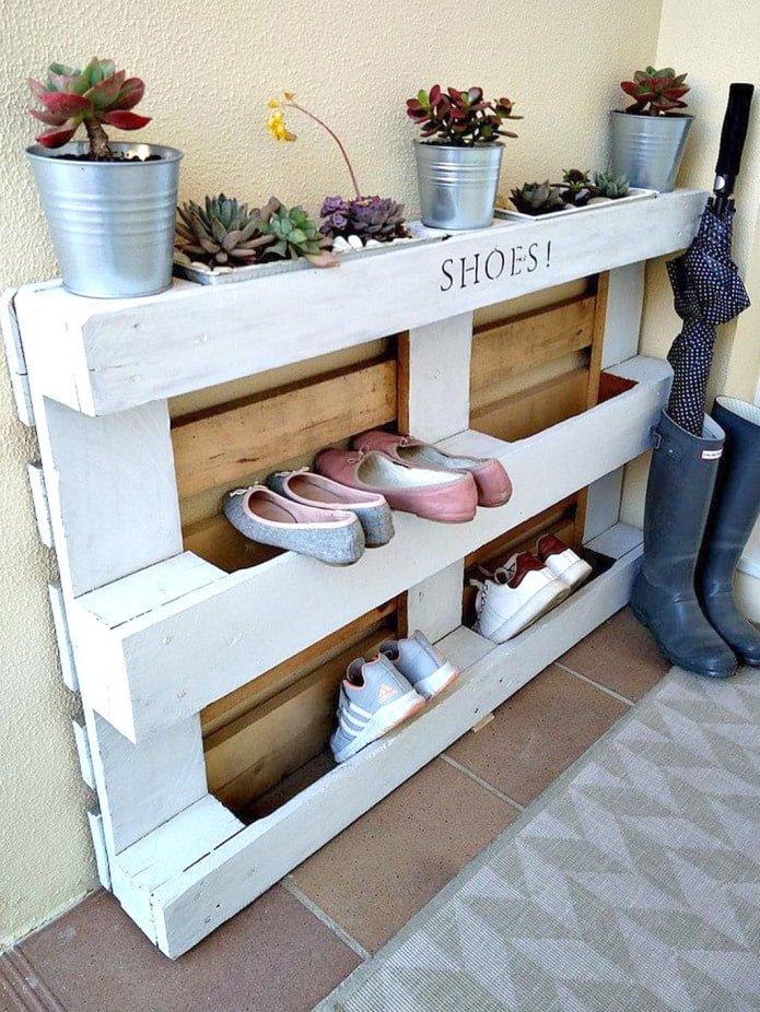 Zelfgemaakte palletplank