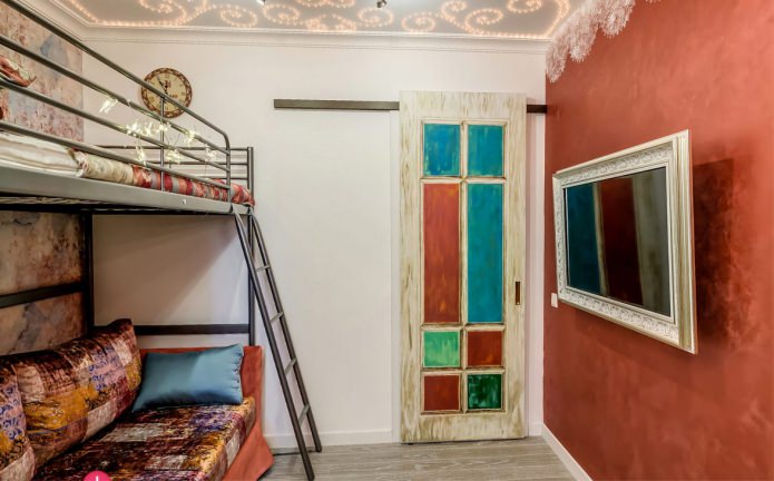 schuifdeur binnenin de kinderkamer