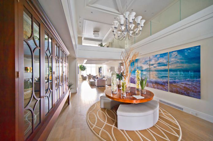 modulaire schilderij in het interieur