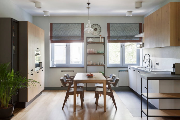 keuken in twee rijen