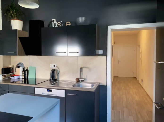 keuken in donkere tinten