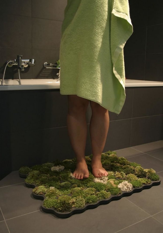 ongebruikelijk tapijt voor de badkamer
