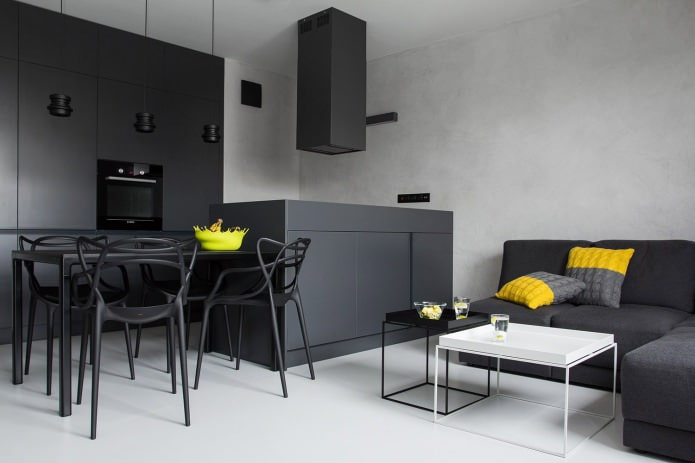 Ontwerp van stoelen in een modern interieur