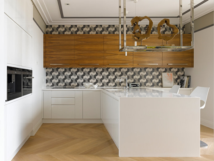 Moderne stijl in de keuken