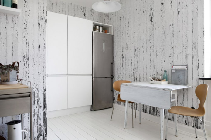 houtachtig behang