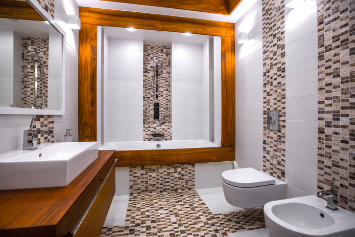 gedeeltelijke moza?ekdecoratie in het interieur