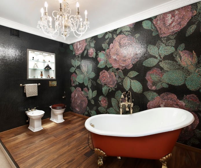 moza?ek in de badkamer