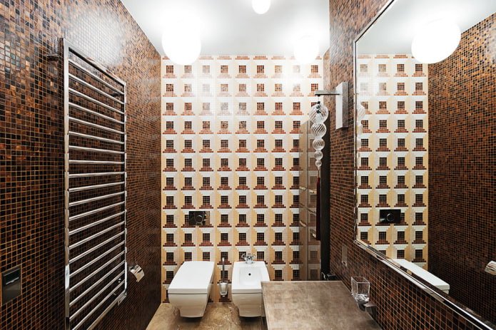 moza?ek in het toiletinterieur