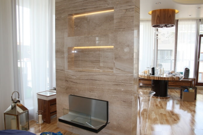 scheidingswand in het interieur