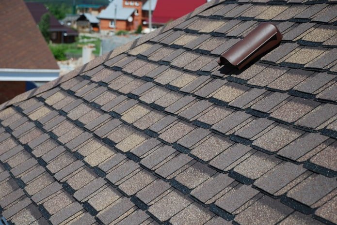 drie-laags flexibele dakspanen van het type Brix